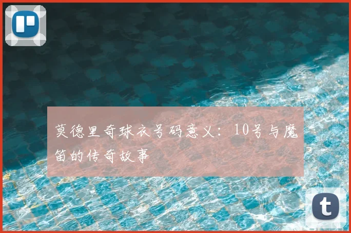 莫德里奇球衣号码意义：10号与魔笛的传奇故事